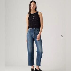 Levi's Blue Straight Leg Women's Jeans